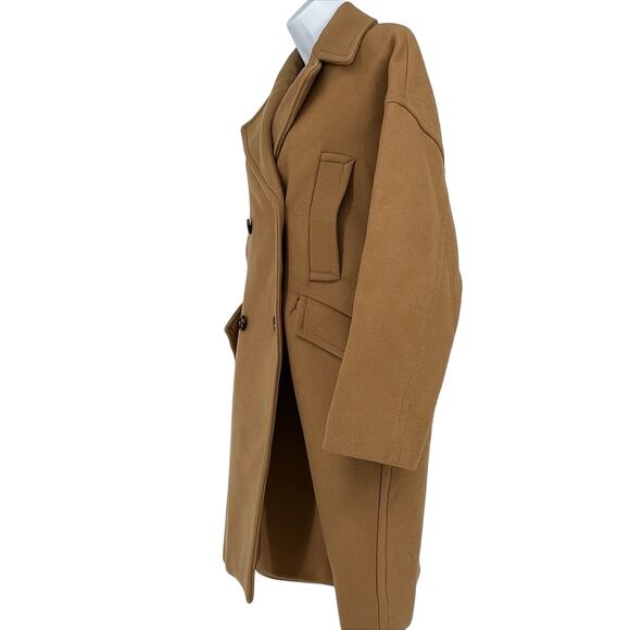 Mango MNG Woman's Croquette Coat in Camel Size Small - Picture 3 of 9